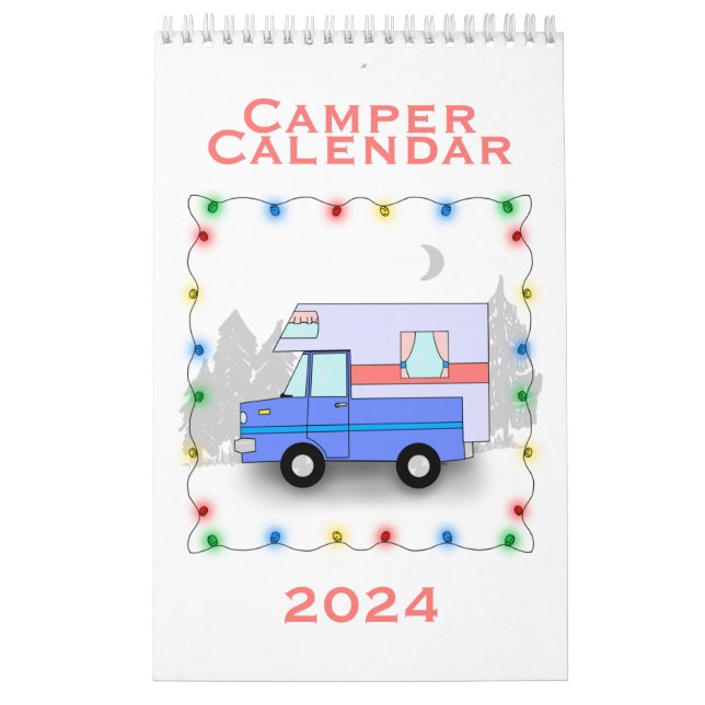 Der Campingkalender - Single Seite Kleiner Kalende Kalender (Titelbild)