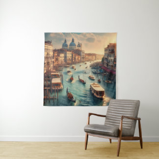 Der Canal Grande in Venedig - Italien Wandteppich