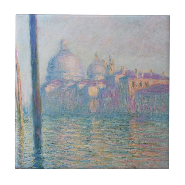 Der Canal Grande von Monet Fliese (Vorderseite)