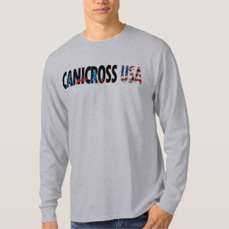 Der Canicross USA der Männer langer Hülsen-T - T-Shirt