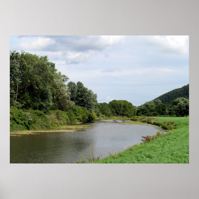 Der Canisteo River in Addison, New York Poster (Vorne)
