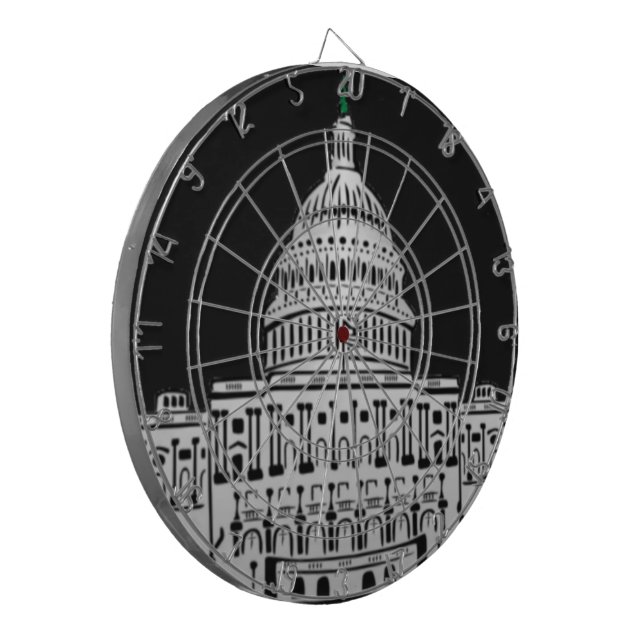 der Capitol Hilldartboard Dartscheibe (Vorderseite Links)
