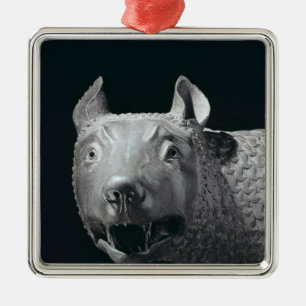Der Capitoline Sie-Wolf Silbernes Ornament