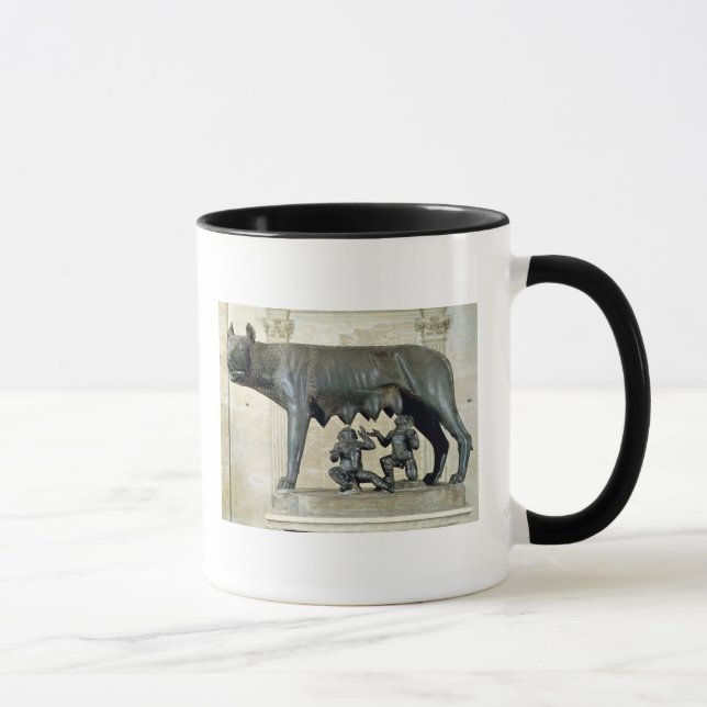 Der Capitoline Sie-Wolf Tasse (Rechts)
