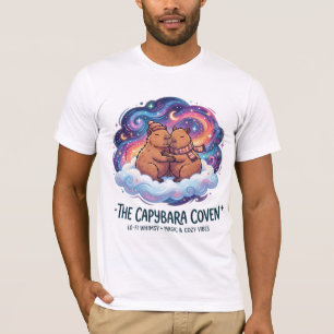 Der Capybara Coven Kosmische Umarmer-Pärchen T-Shirt