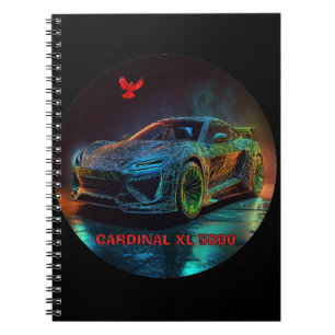 Der Cardinal XL5000 Elite Sportwagen Notizblock