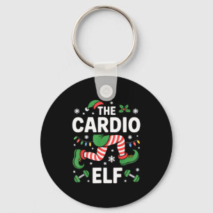 Der Cardio-Elf Lustige Fitness-Weihnachts-Gym-Work Schlüsselanhänger