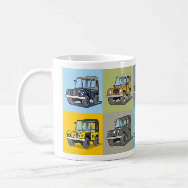 Der Cartoon-Becher Kaffeetasse (Links)