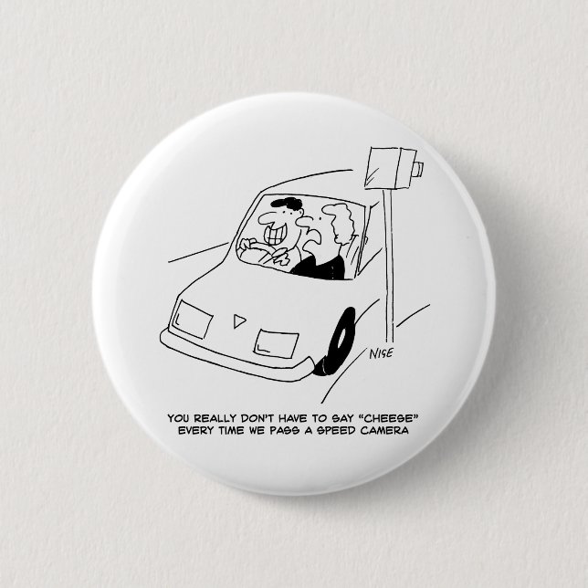 Der Cartoon der Funny Speed Camera zeigt, wie man  Button (Vorderseite)