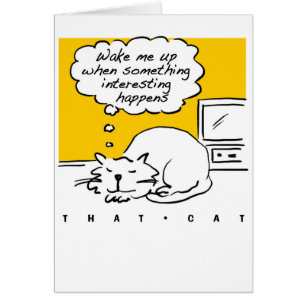 Der Cartoon der Katze. Schlafende Katze.