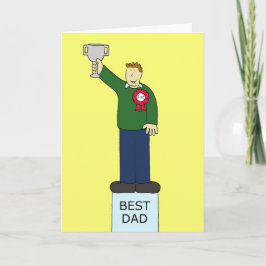 Der Cartoon des besten Vaters Glücklichen Vaters Karte