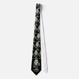 Der Cartoon des Codvaters Fisch Black Neck Tie Krawatte