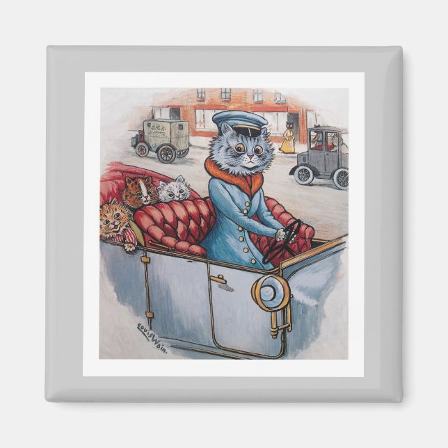 Der Cat Chauffeur Magnet (Vorne)