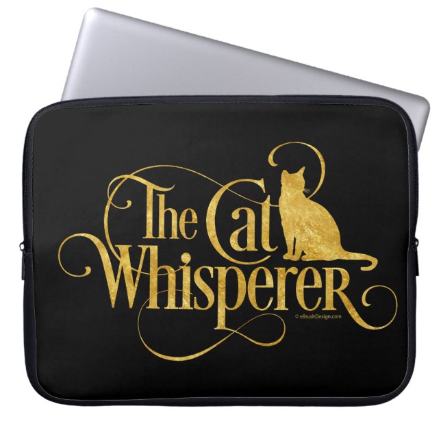 Der Cat Whisperer Laptopschutzhülle (Vorderseite)