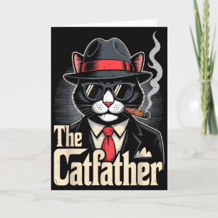 Der Catfather Smoking Cat Papa Happy Father Day Ge Karte