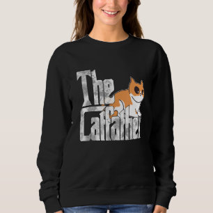 Der Catfather Süße Katzen Vater Mafia Schnurrhaare Sweatshirt