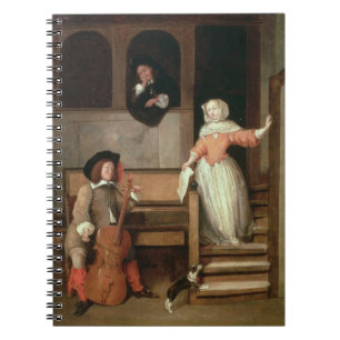 Der cello-Spieler, c.1700 (Öl auf Leinwand) Notizblock