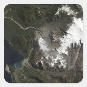 Der Chaità   ½ n Volcano Quadratischer Aufkleber