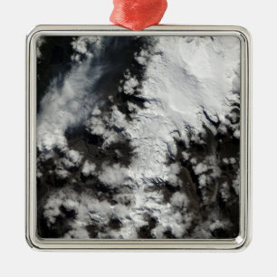 Der Chaiten Vulkan im Chilen Ornament Aus Metall