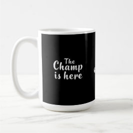 Der Champ ist hier Fantasy Football & Sports Kaffeetasse