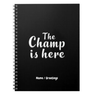 Der Champ ist hier Fantasy Football & Sports Notizblock