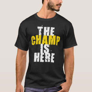 Der Champion ist hier motivierend T-Shirt