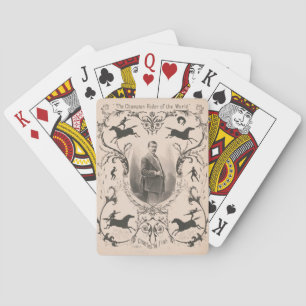 Der Champion Rider der Welt, Charles W. Fish. Spielkarten