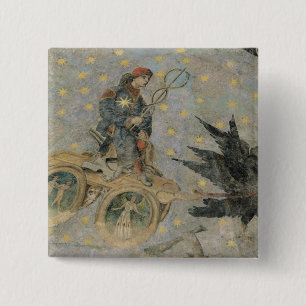 Der Chariot von Mercury, Detail vom Vaulting Button