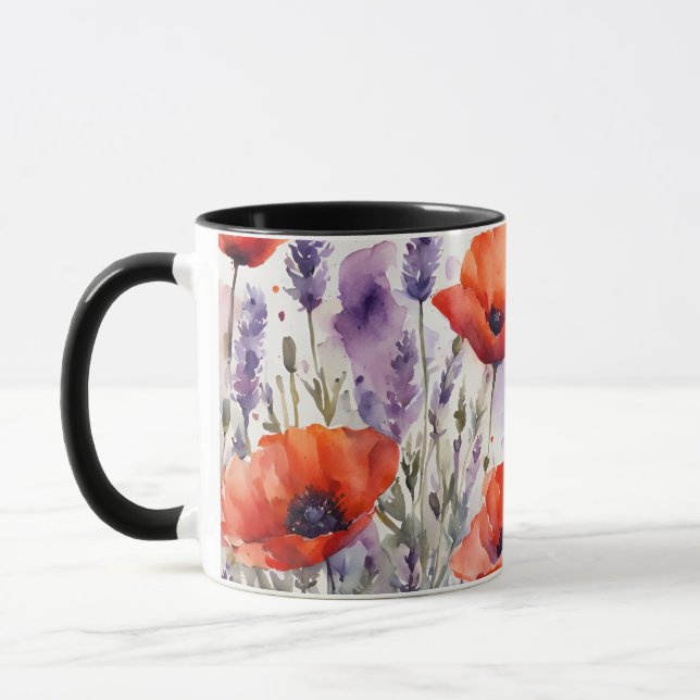 Der Charme der Natur: Pfeffer und Lavendel im Wass Tasse (Links)