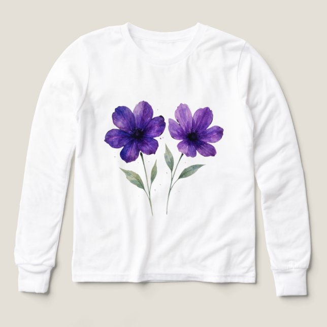 Der Charme der violetten Blumen (Design Vorderseite)