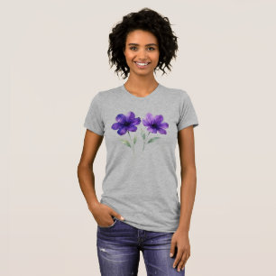 Der Charme der violetten Blumen T-Shirt