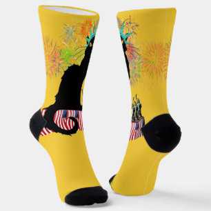 Der Chat Noir Independence Day Socken