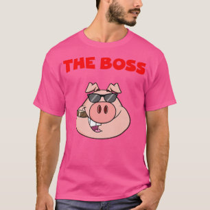 Der Chef - Büro, das Schweinefleisch-Schweinefleis T-Shirt