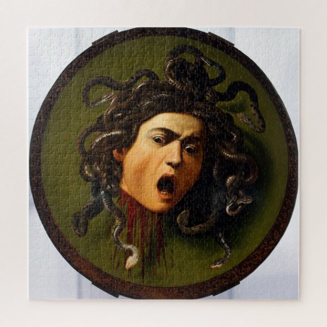 Der Chef der Medusa von Caravaggio herausfordert (Vertikal)