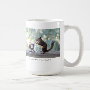 "Der Chef-" Eichhörnchen Kaffeetasse