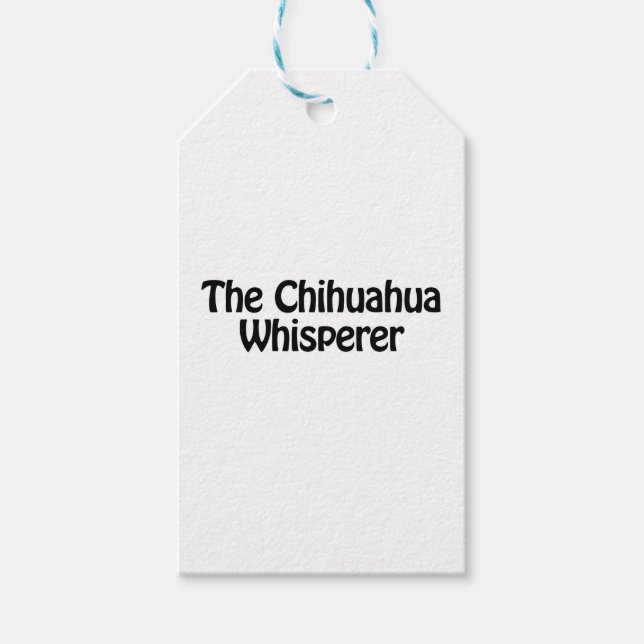 der Chihuahua-Flüsterling Geschenkanhänger (Vorderseite)