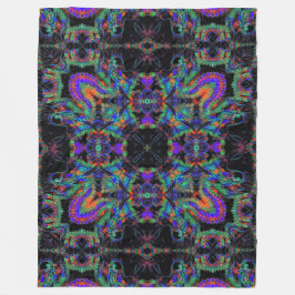 Der chinesische Kaiser Drache glüht in der dunklen Fleecedecke