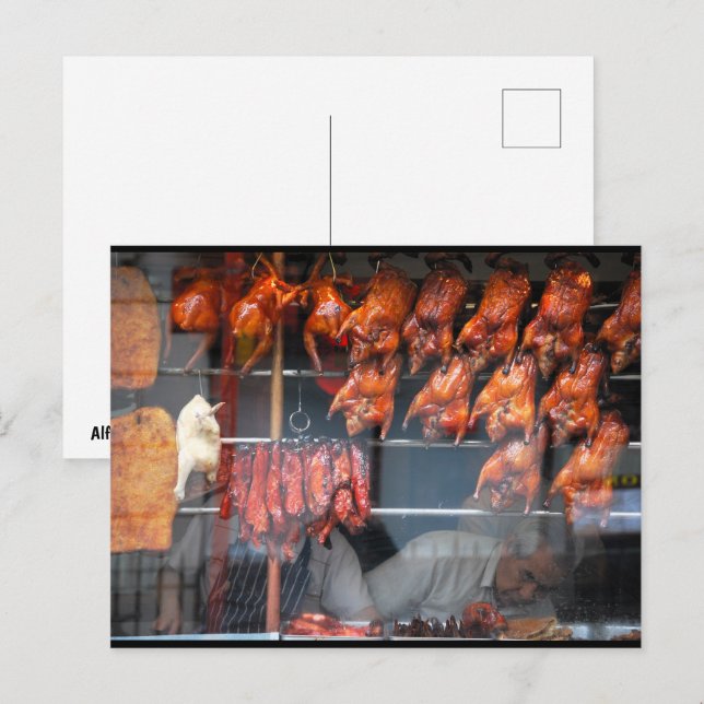 Der chinesische Koch Postkarte (Vorne/Hinten)