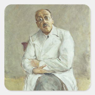 Der Chirurg, Ferdinand Sauerbruch, 1932 Quadratischer Aufkleber