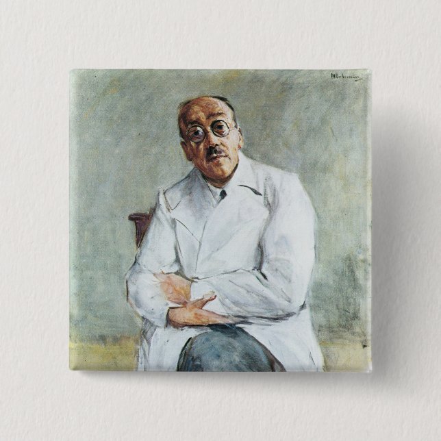 Der Chirurg (von Max Liebermann) Button (Vorderseite)