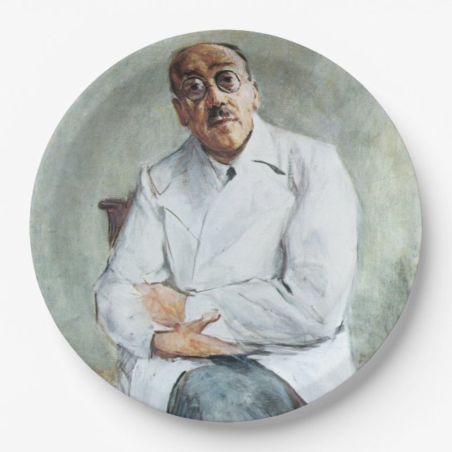 Der Chirurg (von Max Liebermann) Pappteller (Vorderseite)