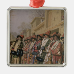 Der Chor der Derwische, der Almosen in Taschkent, Silbernes Ornament