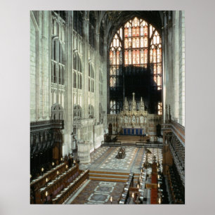 Der Chor und das Ostfenster, 12. Jahrhundert Poster