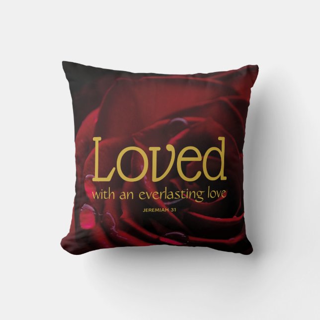 Der Christliche Valentinstag Gottes Liebe Kissen (Vorderseite)