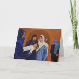 Der Christus Feiertagskarte