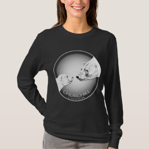 Der Churchill der polarer Bärn-Shirt-Frauen T-Shirt