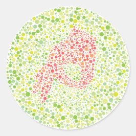 Der Circle Game Ishihara Test Runder Aufkleber