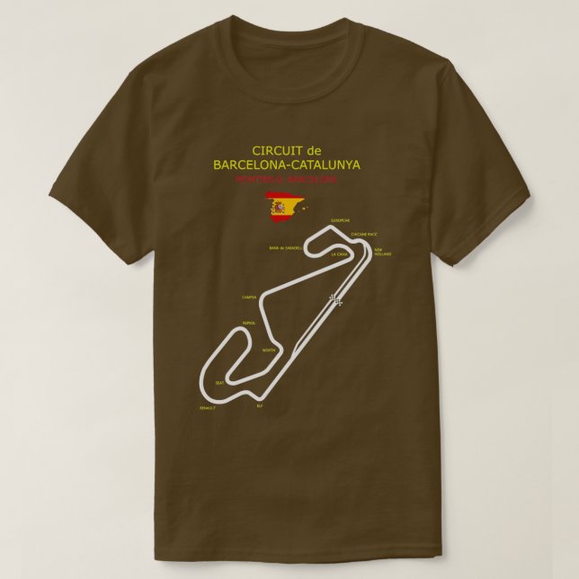 Der Circuit de Barcelona Catalunya T-Shirt (Design vorne)