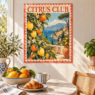 Der Citrus Postal Club Kunstprint Poster