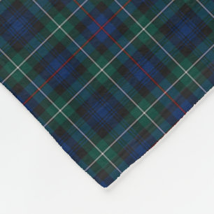 Der Clan-Mackenzie-Clandunkelblauer und grüner Fleecedecke